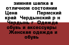 зимняя шапка в отличном состоянии › Цена ­ 2 000 - Пермский край, Чердынский р-н, Чердынь г. Одежда, обувь и аксессуары » Женская одежда и обувь   